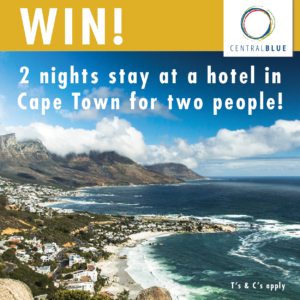 buy and apartment at CentralBlue and win 2 nights at a hotel in cape town for 2